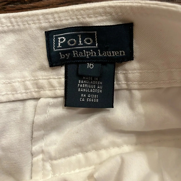 Polo by Ralph Lauren Boys White Cargo Short Size 16 - Picture 2 of 9